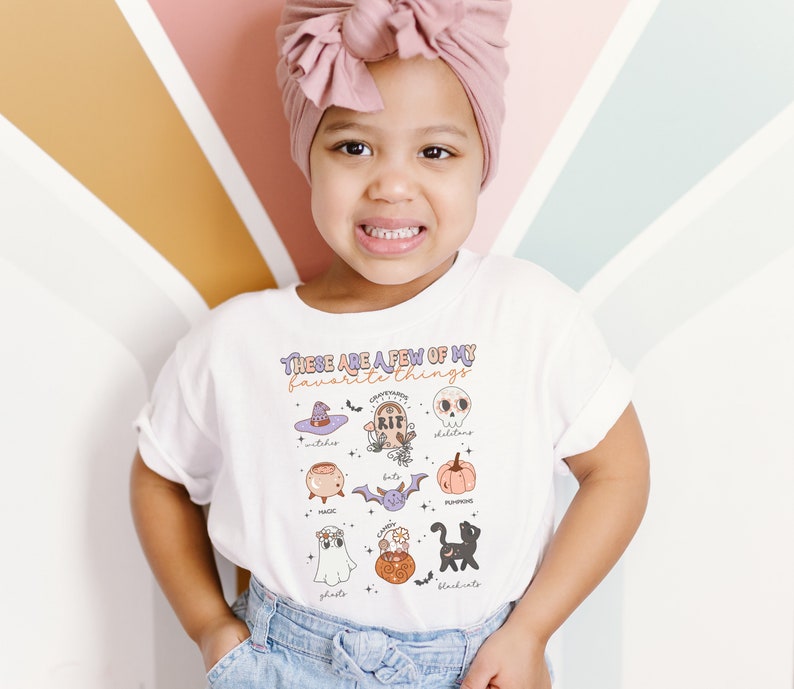 Cute Halloween PNG, These Are A Few Of My Favorite Things, Halloween Sublimation, Kids Halloween PNG, Spooky Season PNG