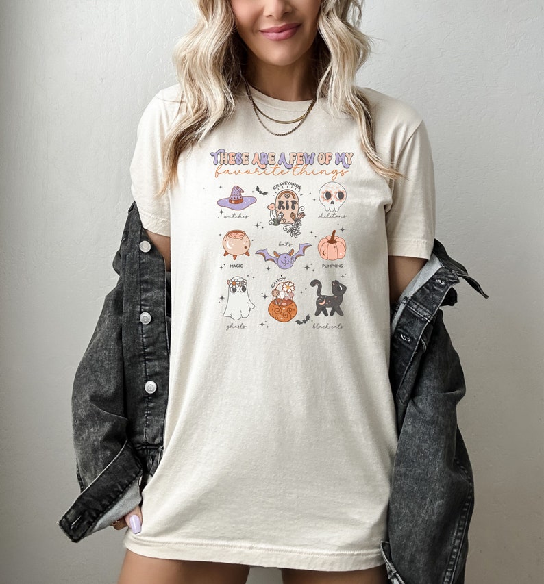 Cute Halloween PNG, These Are A Few Of My Favorite Things, Halloween Sublimation, Kids Halloween PNG, Spooky Season PNG