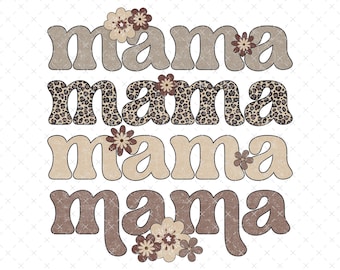 Leopard Print Mama PNG, Retro Mama PNG, Mama Floral png, Cheetah Mama PNG, Mama Shirt Design, Mama Sublimation Cheetah Print