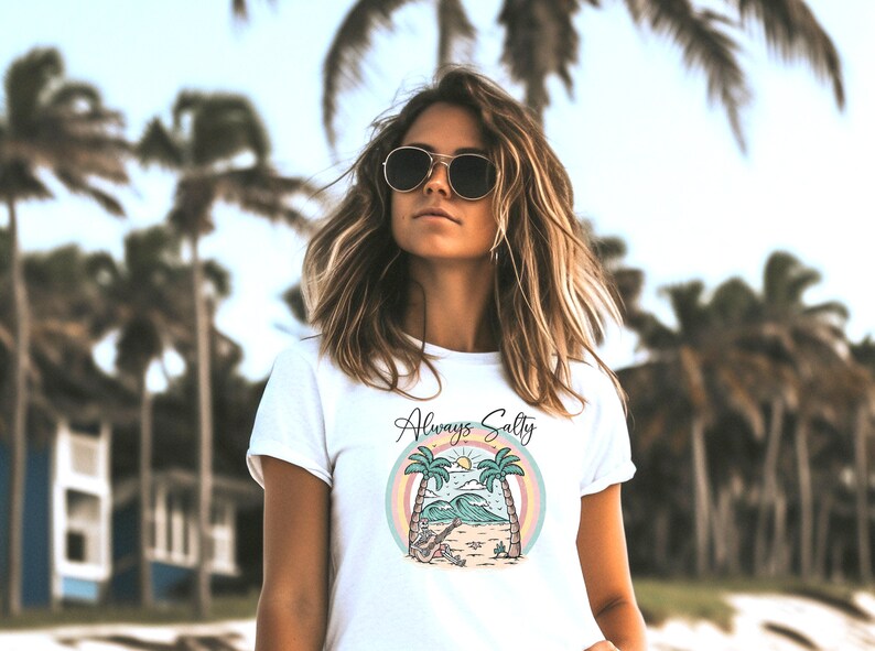 Always Salty Sublimation, Salty Beach PNG, Summer Sublimation, Skeleton Sublimation, Palm Trees Sublimation, Summer Digital Download