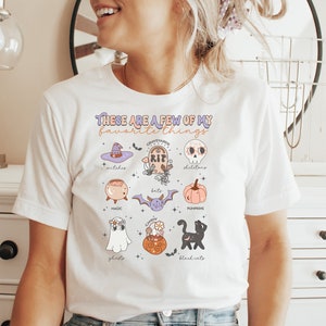 Cute Halloween PNG, These Are A Few Of My Favorite Things, Halloween Sublimation, Kids Halloween PNG, Spooky Season PNG