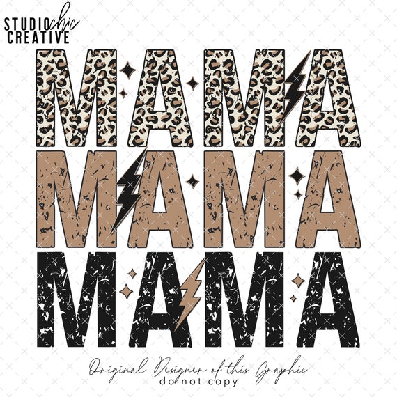 Rocker Mama Cheetah PNG, Rocker PNG Mom, Mama Rock Sublimation, Mama Chetah PNG for T-Shirts, Grunge Mama png