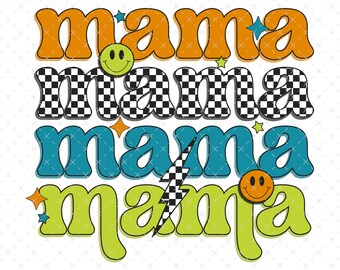 Retro Boy Mama PNG, Neon Boy Mom png, Retro Mama Sublimation, Boy Mom png for Shirts,  Mother's Day Sublimation, Cool Mom png