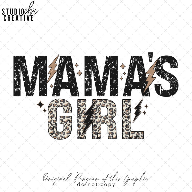Mamas Girl Cheetah PNG, Rocker PNG Kids, Girls Rock Sublimation, Girls Chetah PNG for Shirts, Mamas Girl png