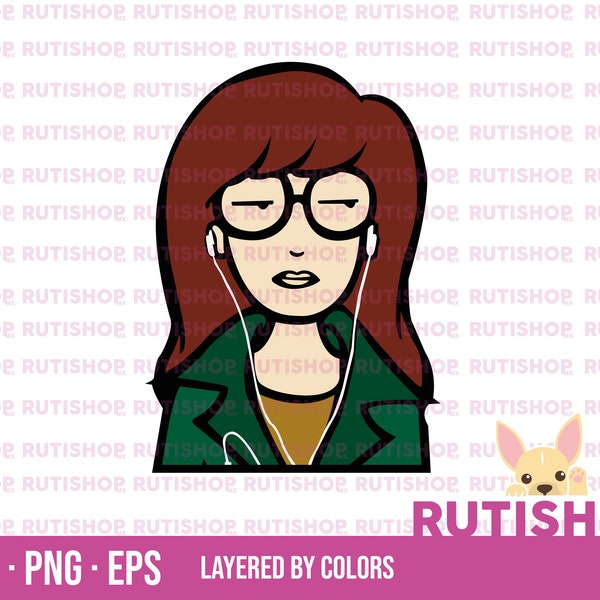 Daria, Layered, Svg, Eps, Png, Cricut, Silhouette Cut File