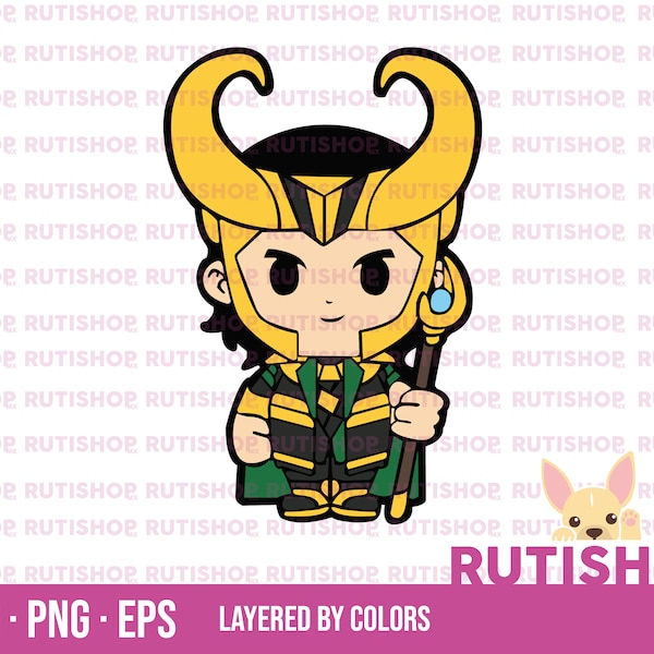 Loki, Layered, Svg, Eps, Png, Cricut, Silhouette Cut File Loki, Layered, Svg, Eps, Png, Cricut, Silhouette Cut File