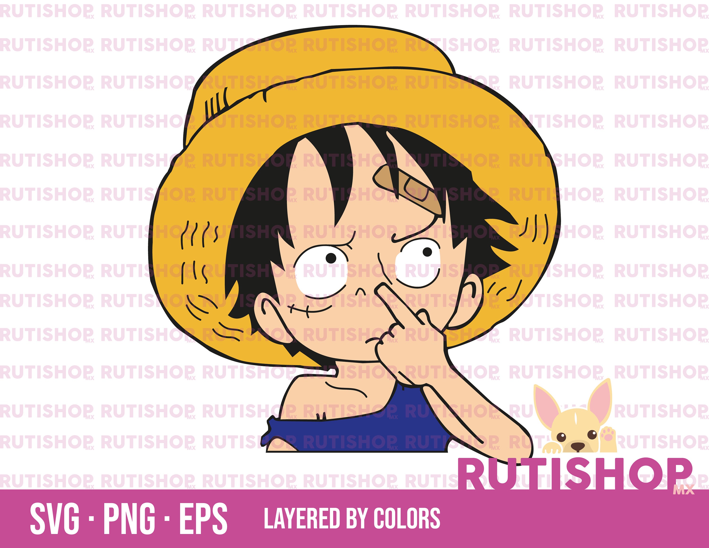 Anime, One Piece, Fun, Anime, Layered, Svg, Eps, Png, Cricut