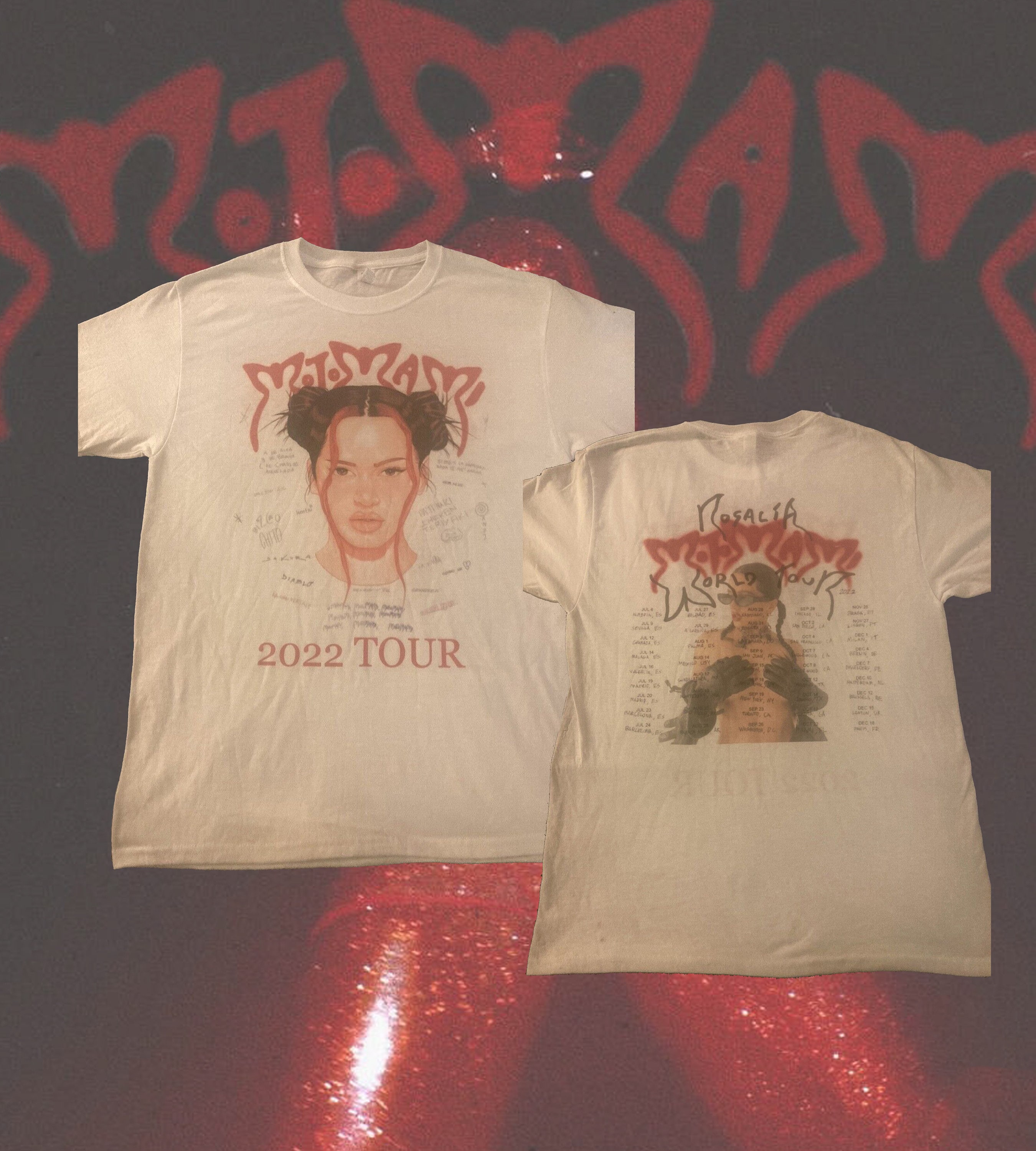 Discover Motomami Tour Rosalia Concert Shirt, Vintage Rosalia Motomami World Tour 2022 TShirt