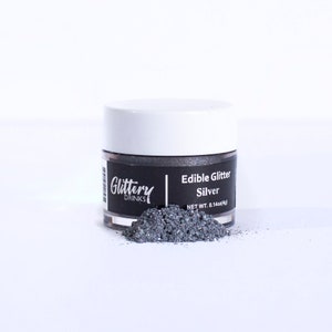 Glittery Drinks Silver Drink Glitter