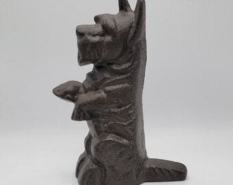 Cast Iron Scottish Terrior Door Stop 7" Tall