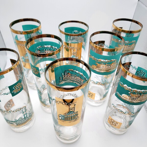 Glass Libbey Steamboat Glasses Etsy