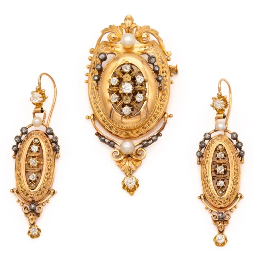 Bague cabochon de saphir et diamants – Trésors de Luxe