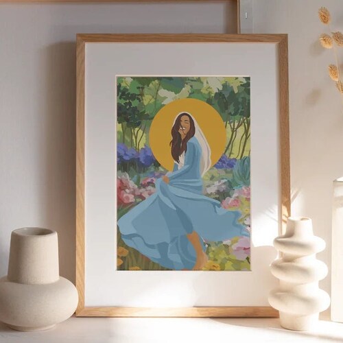 Our Lady of the Smile DIGITAL PRINT - Etsy