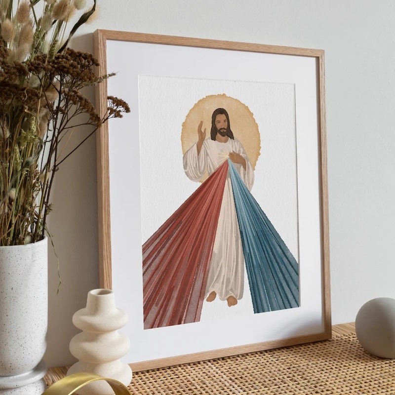 Divine Mercy Sketch - Etsy UK