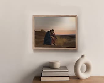 Jesus in the Desert DIGITAL PRINT