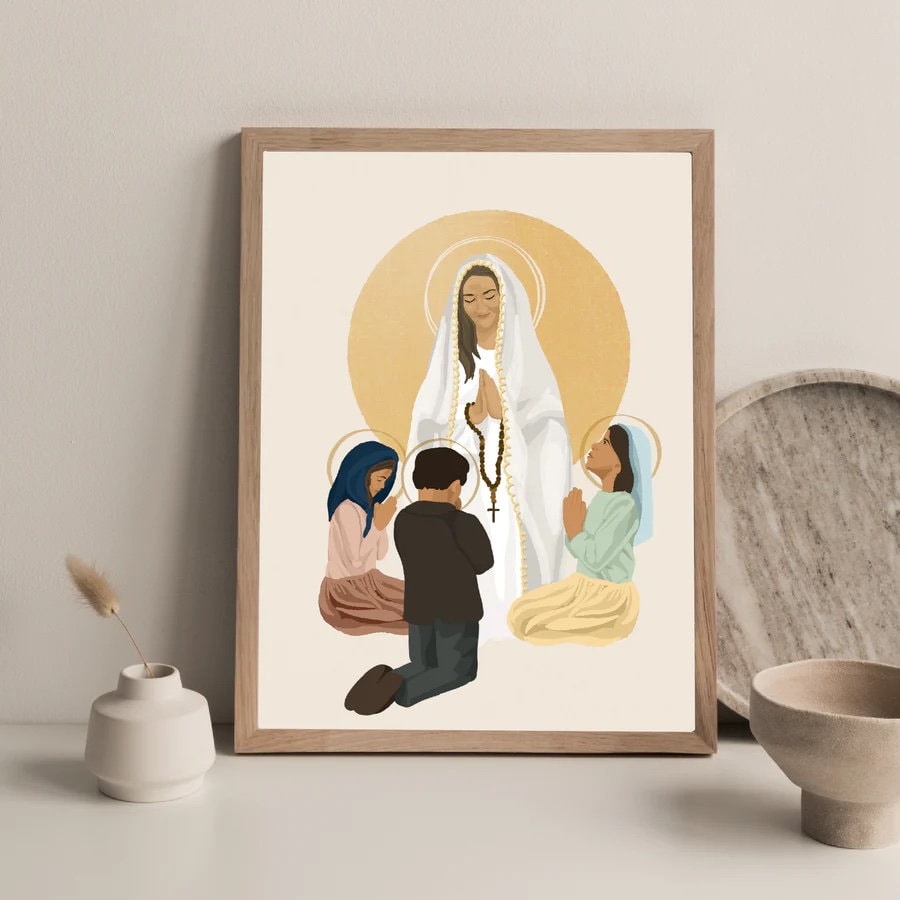 Our Lady of Fatima DIGITAL PRINT - Etsy