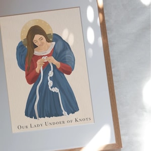 Onze-Lieve-Vrouw die knopen losmaakt DIGITALE KUNST