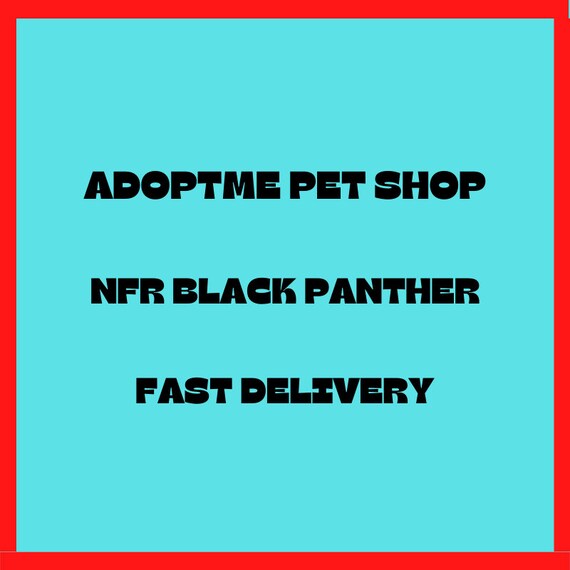 Adopt Me NFR Black Panther neon Fly Ride Black Panther Etsy