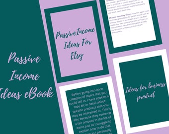 Passive income ideas to sell on etsy| Printable products, small business ideas, etsy business ideas, sell on etsy