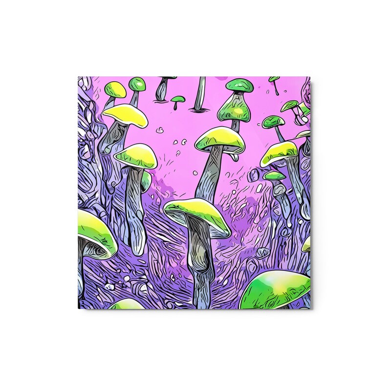 Dream Shrooms Metal Prints Etsy
