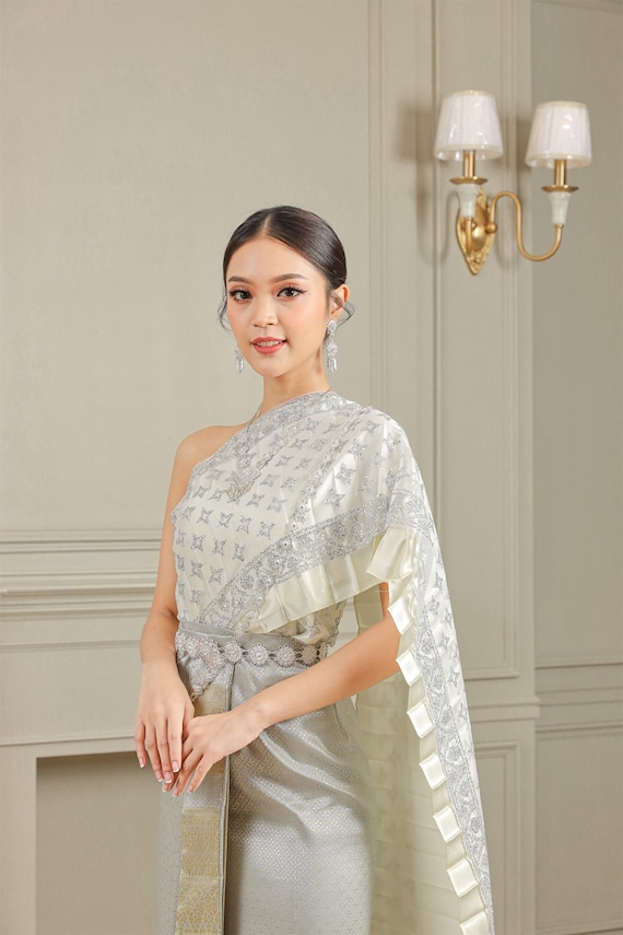 traditional thai bridesmaid dresses Handmade Thai Dress: Sabai & Sinh Outfit for Weddings