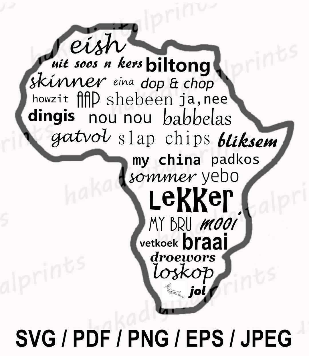 South African Digital File Etsy