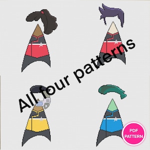 Crew Cross Stitch Pattern | Digital Art Cross Stitch | Counted Cross Stitch Chart | PDF Instant Download