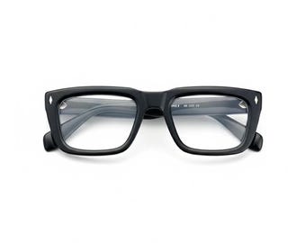 Square Retro Optical Prescription Glasses Frame - Men's Acetate Eyewear