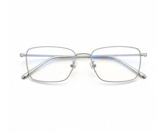 Ultraleichte quadratische Titanbrille - 10,3 g optischer Unisex-Rahmen