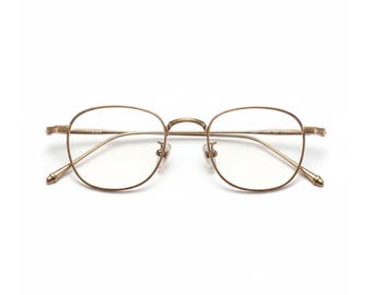 Pure Titanium Square Eyeglasses Frame - Ultra-Light Optical Prescription Glasses