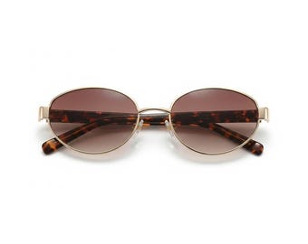 Gafas de sol retro elípticas de metal - Protección UV polarizada