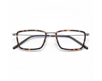 Ultra Light Titanium Eyeglass Frame - Anti Blue Light Square Optical Glasses