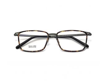Ultraleichtes Titan Brillengestell - Business Square Optische Brille 2602
