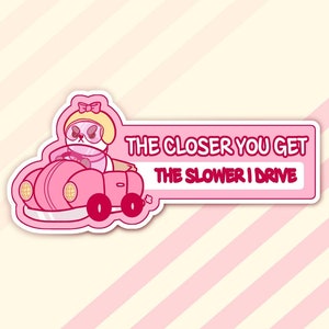 VORBESTELLUNG ** Matter Aufkleber - Biene und Welpe Katze - Autoaufkleber - Faul im Weltraum - Aufkleber - Kawaii - Niedlich - Vinyl - Wasserfest