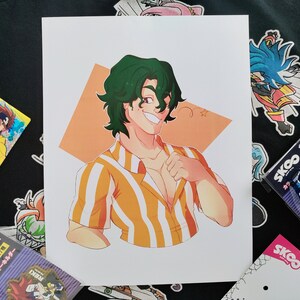 Anime skater boy rolling his skateboard Canvas Print by OtherVisions