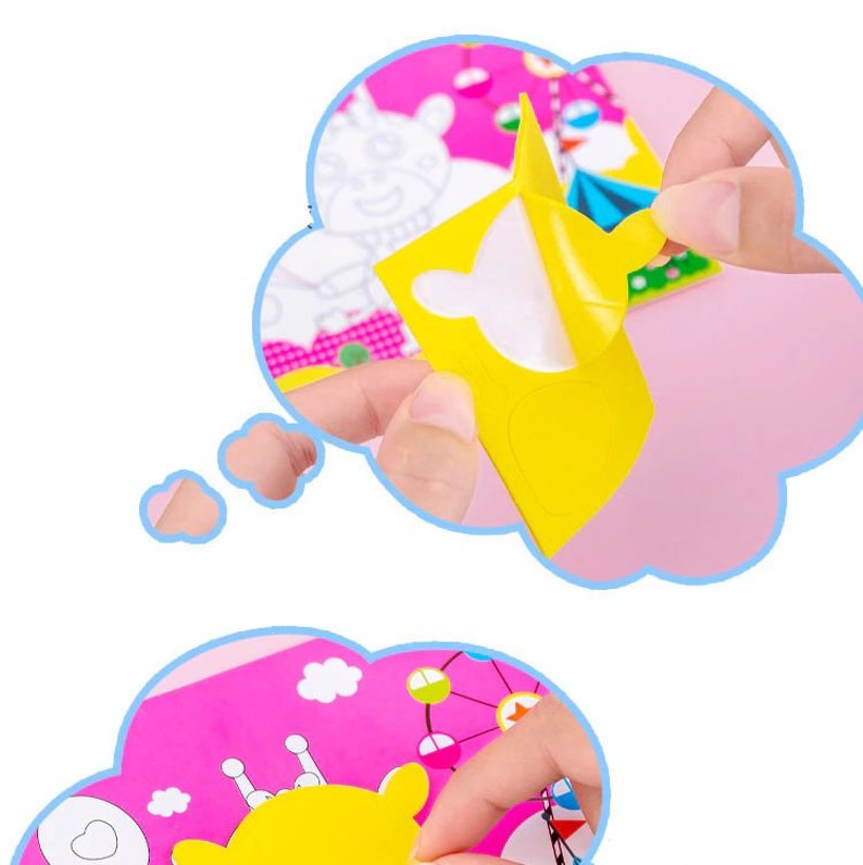 3D EVA Foam Stickers Puzzle Game DIY Cartoon Animal Learning Education ...