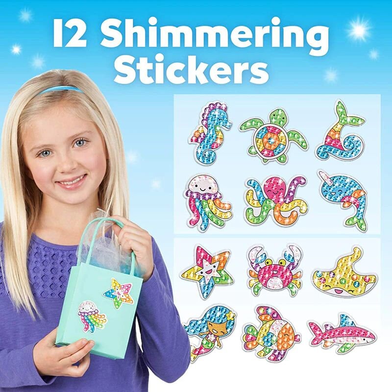 Diamant-Malerei Set Für Kinder – 5D DIY Magische Aufkleber, Mosaik-Kunst Zum Basteln, Mit 24 Motiven & Werkzeug, Ideal Für Kinder Ab 3–8 Jahre