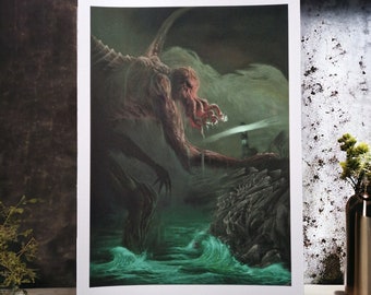 Lovecraft Art, Cthulhu Print, Fine Art Giclée Premium Quality Horror Artwork