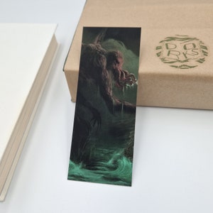 Cthulhu Bookmark, Lovecraft Bookmarks, Horror 2-sided Illustrated, Premium Quality Bookish Gift