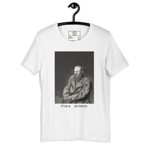 Dostoevsky T-Shirt, Literary Tees, Bookish Gift, Book Merch, Fyodor Dostoevsky, Unisex