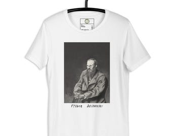 Dostojewski T-Shirt, literarisches T-Shirt, Buchliebhaber Geschenk, Fjodor Dostojewski, Unisex