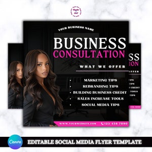 Business Consultation Flyer, Business Flyer, Business Coaching, Entrepreneur Flyer, Credit Repair Flyer, Coaching Flyer, Coaching Template