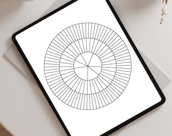Blank Feeling Wheel - 7 Primary Emotions