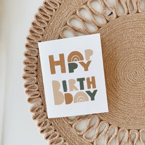 Printable birthday card, boho happy birthday card, cute birthday cards, instant download, girl retro birthday card, greeting cards, bohemian