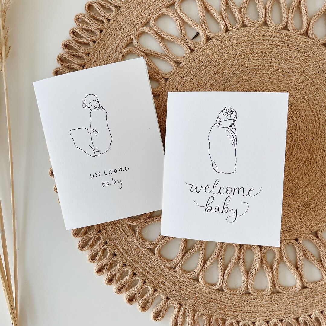 Printable Baby Card Baby Shower Card Print at Home Etsy