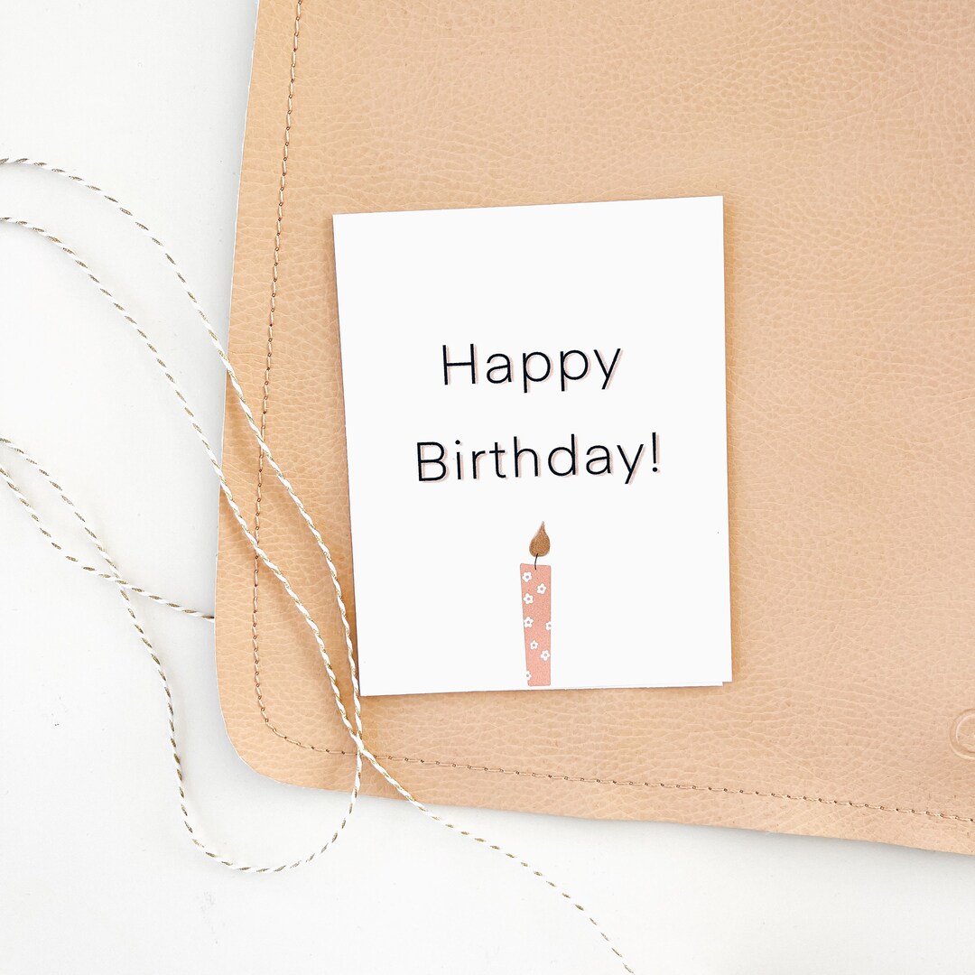 Printable First Birthday Card, Instant Digital Download PDF, Happy ...