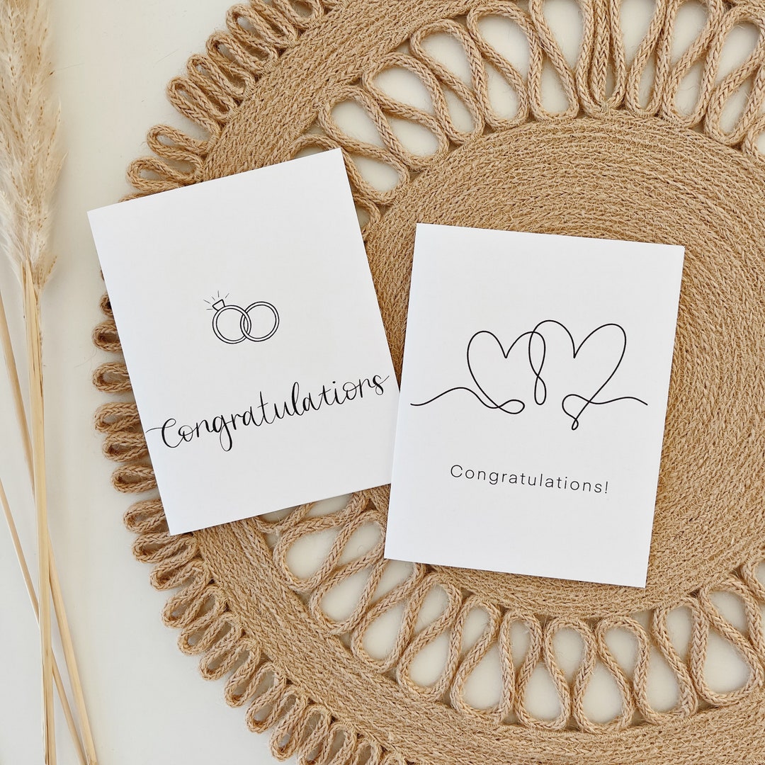 Printable Wedding Cards Cards for Wedding Gift Engagement - Etsy
