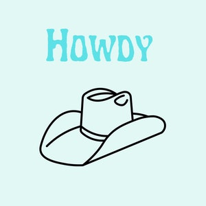 Howdy Y&#39;all, digital print, wall art, trendy, dorm decor