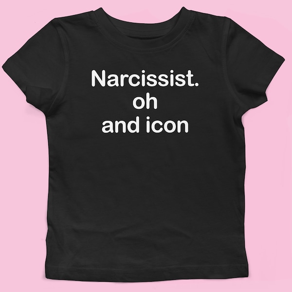 Narcissist. oh and Icon Baby Tee - Women's Retro Graphic Shirt