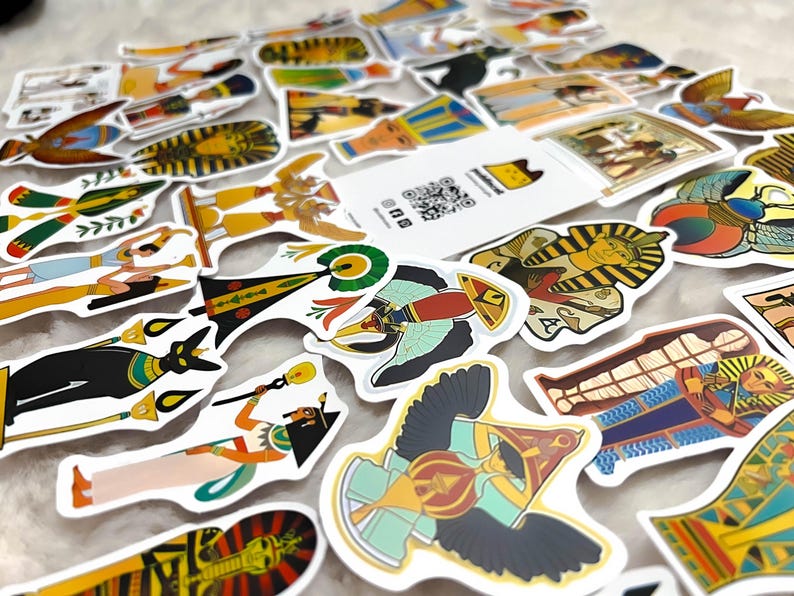 10 Ancient Egyptian Sticker Pack - Mythology and Pharaohs Collection - Etsy